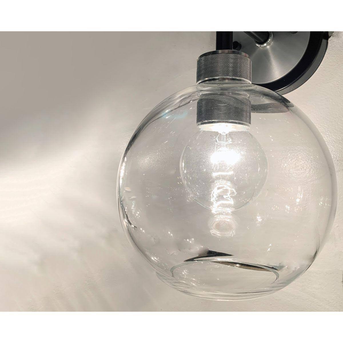 Maxim Lighting 21612CLBKAL Vessel 2-Light Bath Vanity in Black / Brushed Aluminum