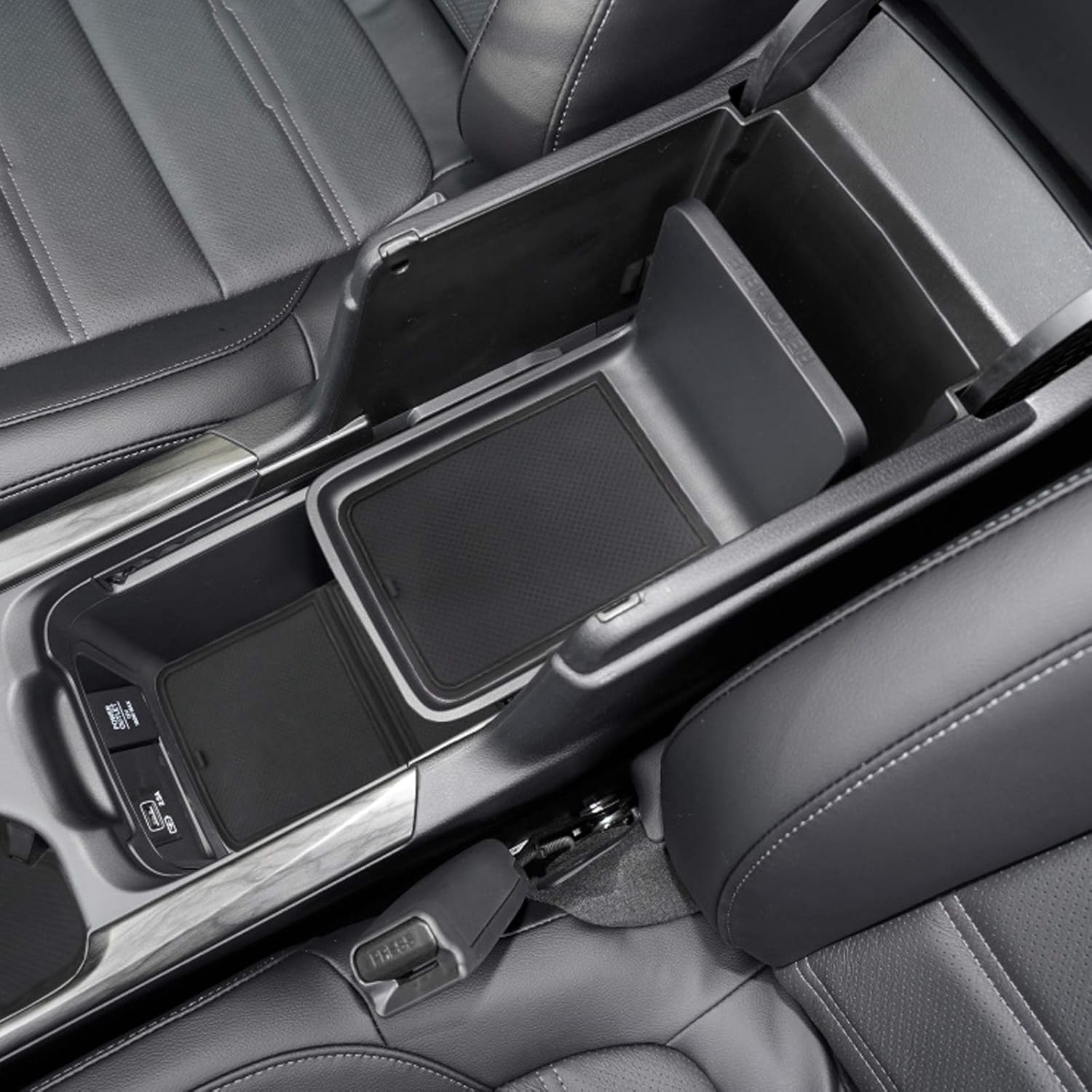 SENSHINE for Honda CR-V CRV Accessories 2020 2021 2022 Cup Holder Insert Center Console Liner Trim Door Packet Mats Non-Slip Anti Dust Premium Custom Interior 20PC Set (Black Trim)