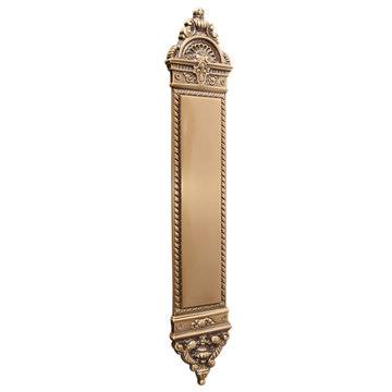 Brass Accents Push Plate with L&ENFANT Backplate | Antique Brass | Door Push u0026 Pull Plates