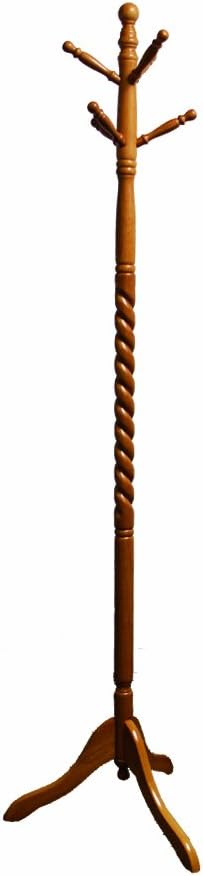 ORE International Twist Cherry Wood Coat Rack Pack of 2