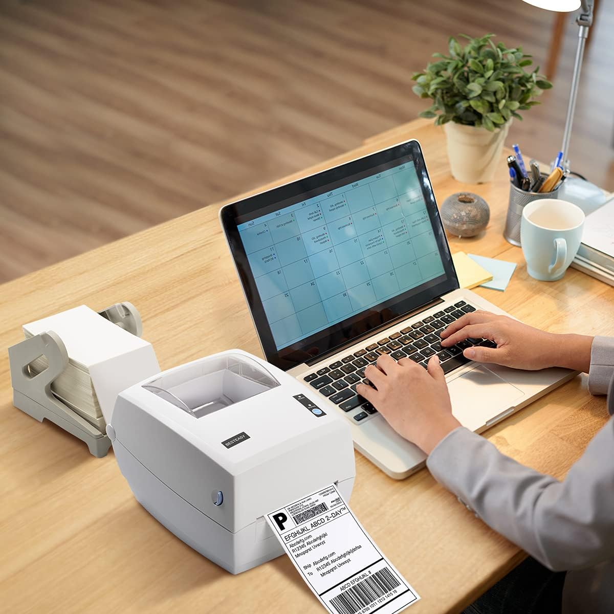BESTEASY Thermal Label Printer, High Speed Label Printer for Shipping Packages, Label Printer for Small Business, Compatible with USPS,FedEx,Amazon, Ebay,ups,etsy,etc