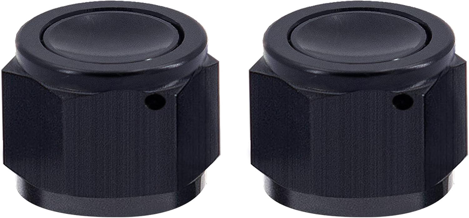 CNRAQR AN8 Flare Cap Tube Fitting Hex Head Port Fitting Adapter Aluminum 2PCS Pack of 2