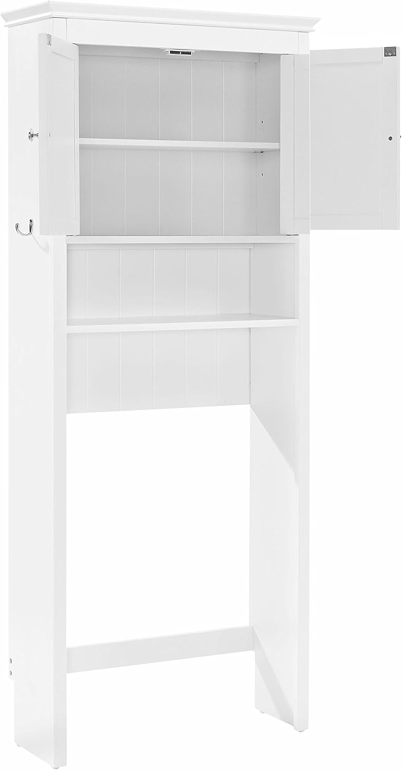 Crosley Furniture Lydia Space Saver Bathroom Cabinet, White