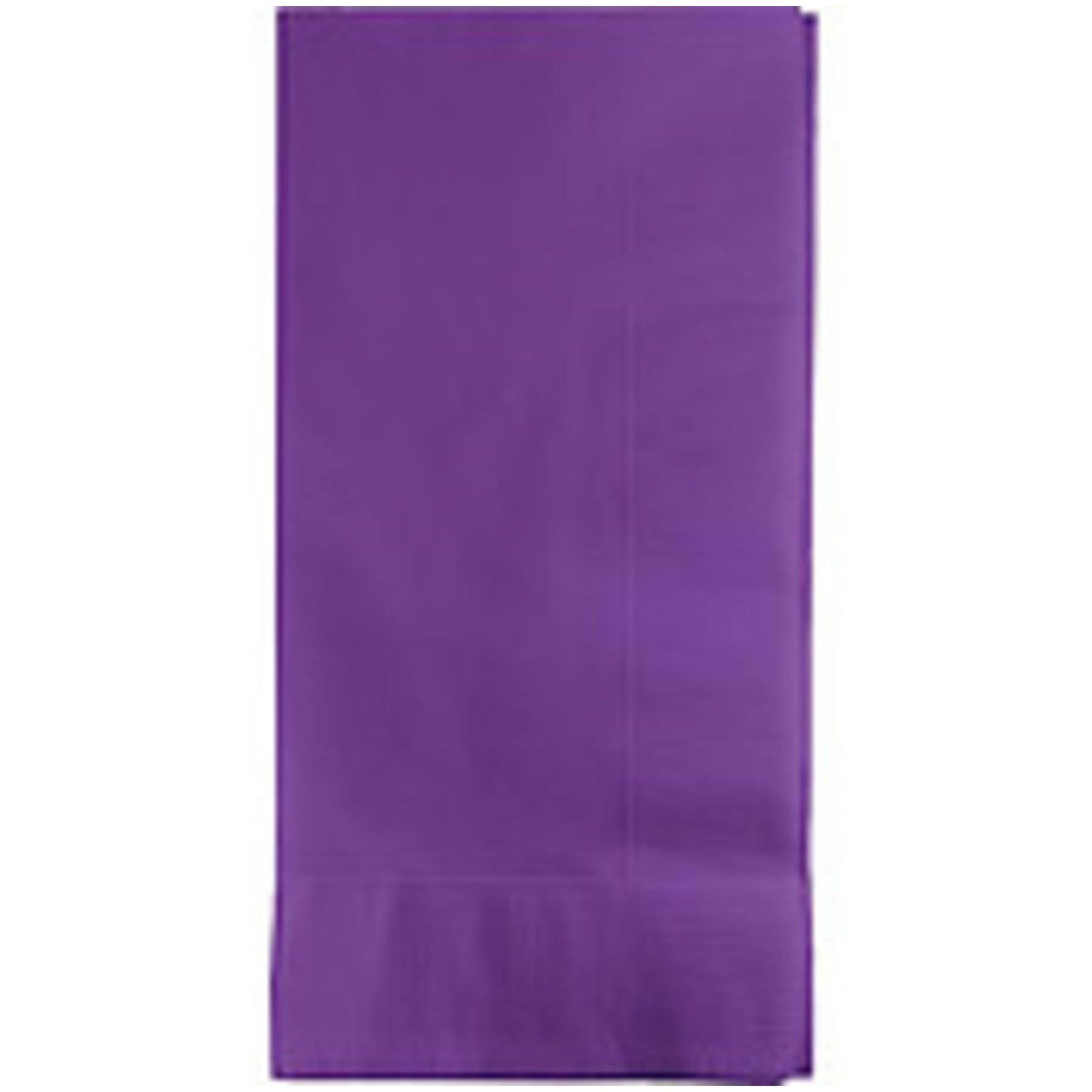 Club Pack of 250 Amethyst Purple Premium 3-Ply Disposable Paper Dinner Napkins 8x22