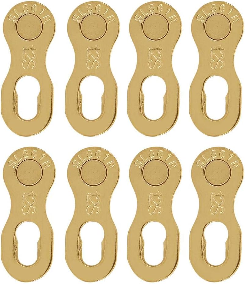 RiToEasysports 4Pair Bicycle Chain Connector,Steel 12 Speed Chain Missing Link Connector Parts Cycling Accessory for Mountain Bike and Road Bike Chain Pack of 2