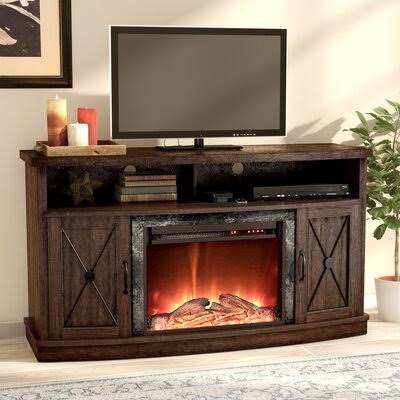Darby Home Co Schuyler TV Stand with Electric Fireplace