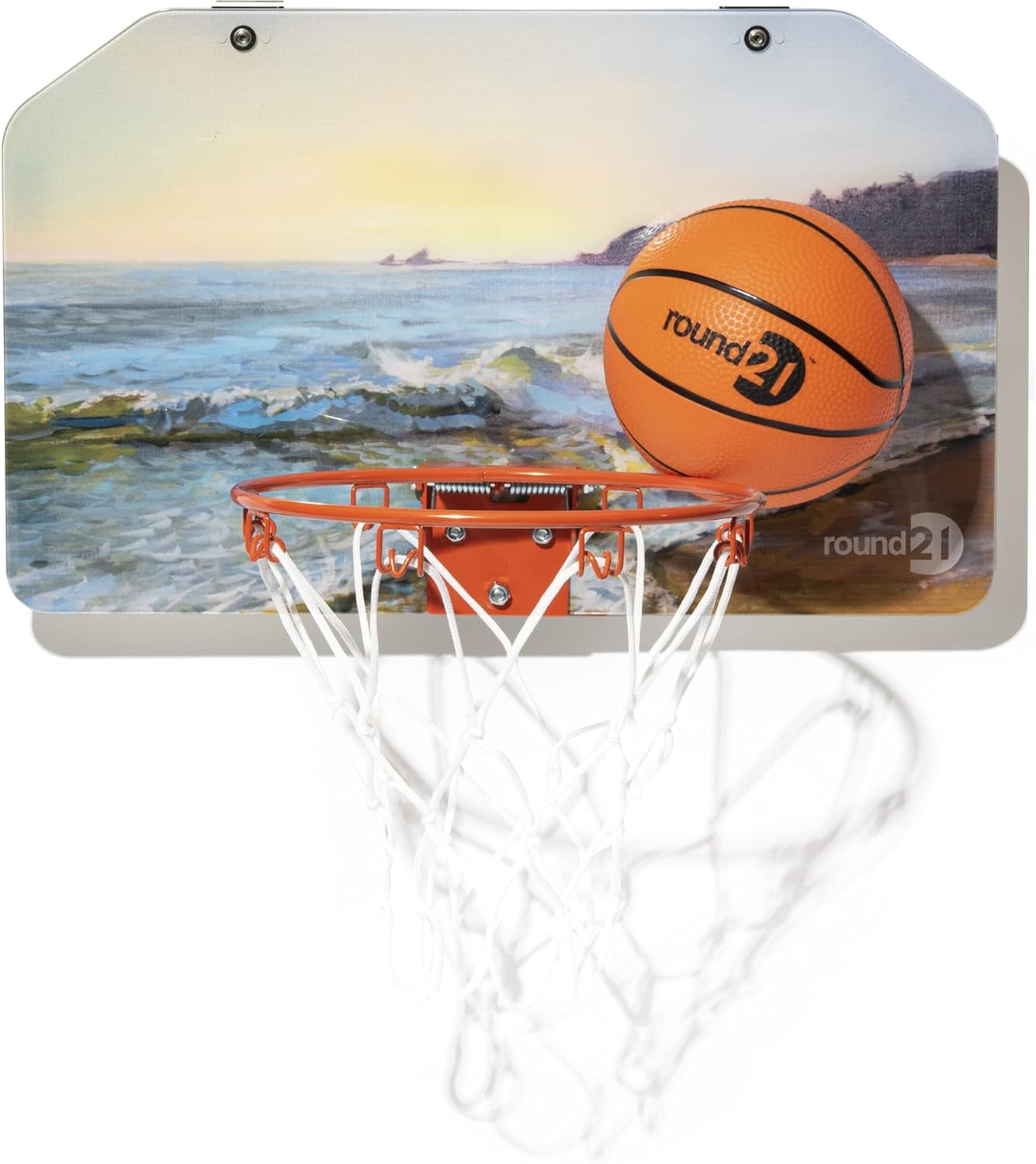 round21 - Ocean View - Over The Door Mini Basketball Hoop with 18