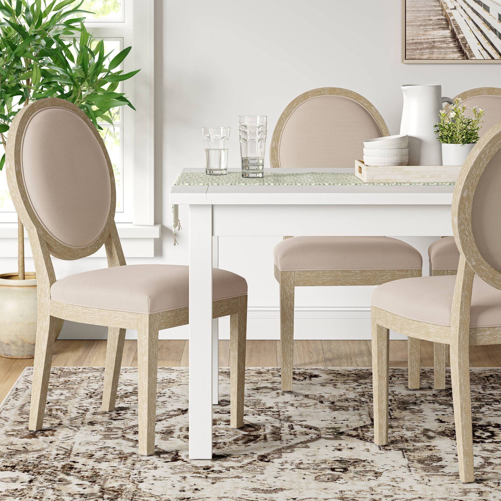 Kelly Oval Back Dining Chair Fully Assembles Linen - Threshold