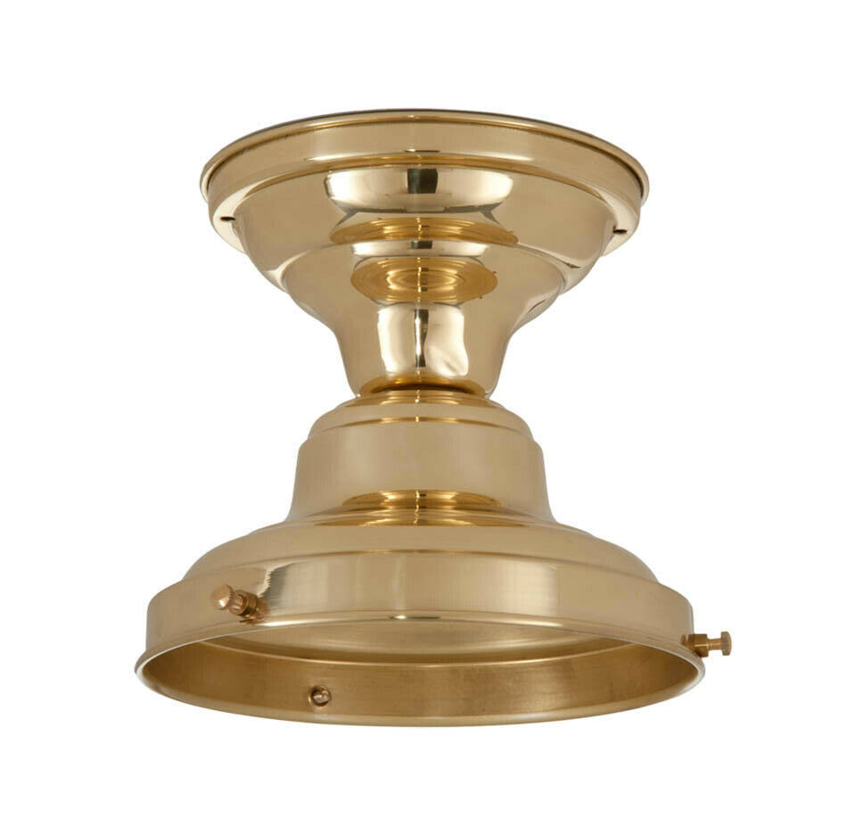 Unwired Schoolhouse Fixture, Polished u0026 Lacq. 4x22 Fitter 11871