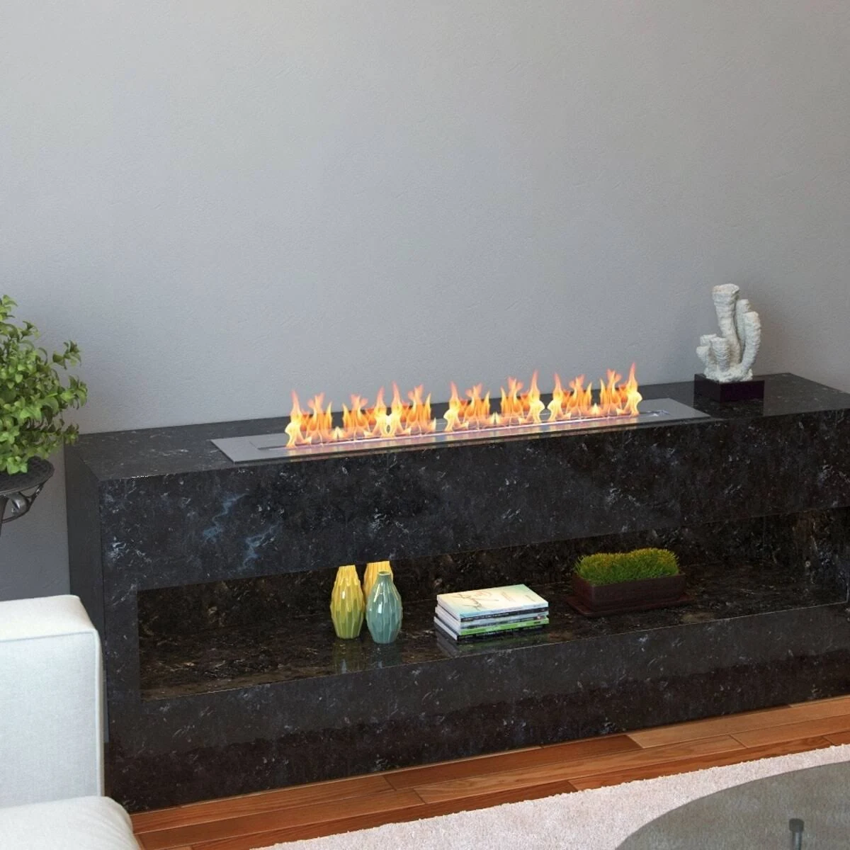 Regal Flame Pro 36 inch Bio-Ethanol Fireplace Burner Insert 7.4 Liter