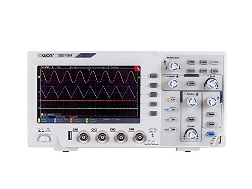 OWON SDS1104 Oscilloscope 4-Channel Digital 100MHZ Bandwidth 1GS/s High Accuracy