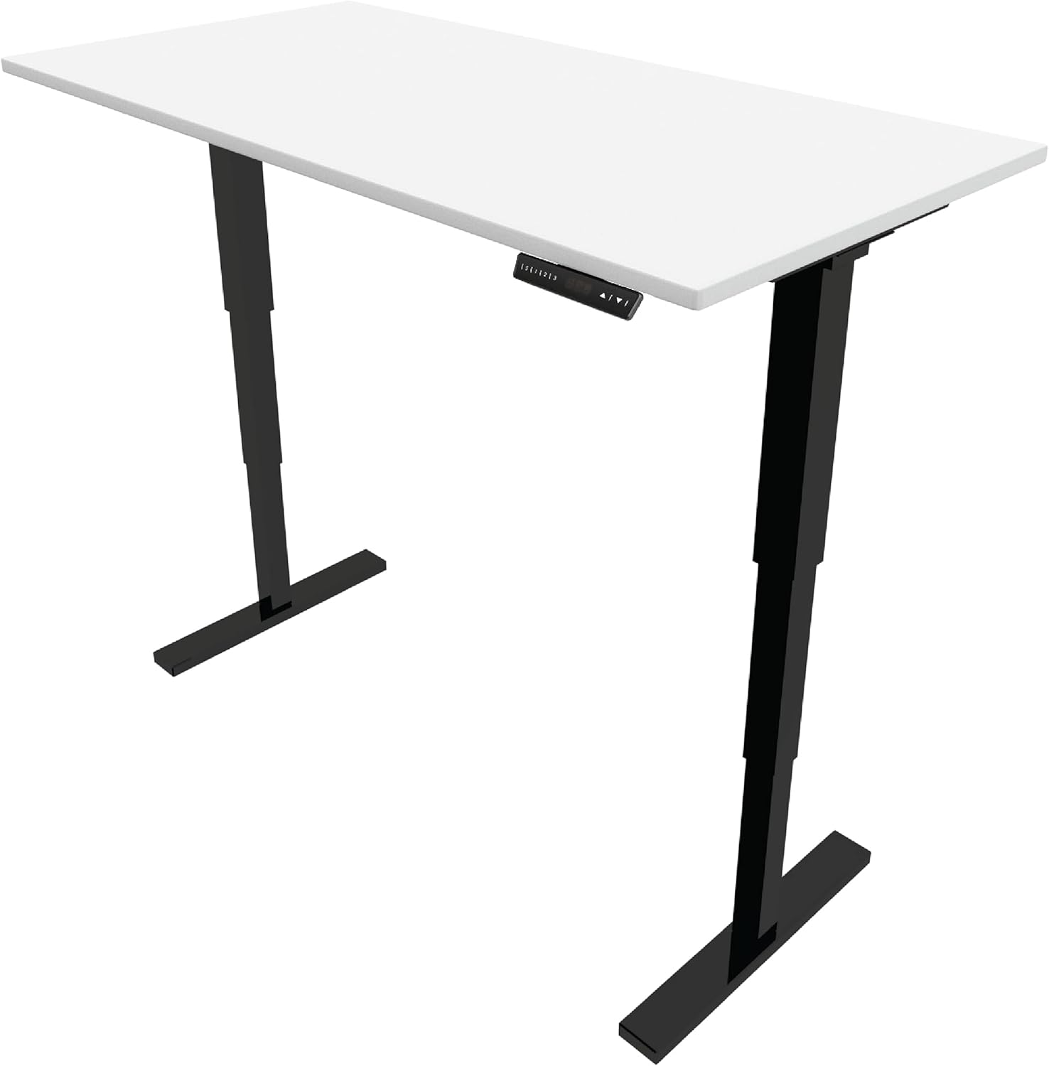 StandDesk Adjustable Electric Standing Desk for Home or Office, Black Laminate Desktop, 60 inches x 30 inches
