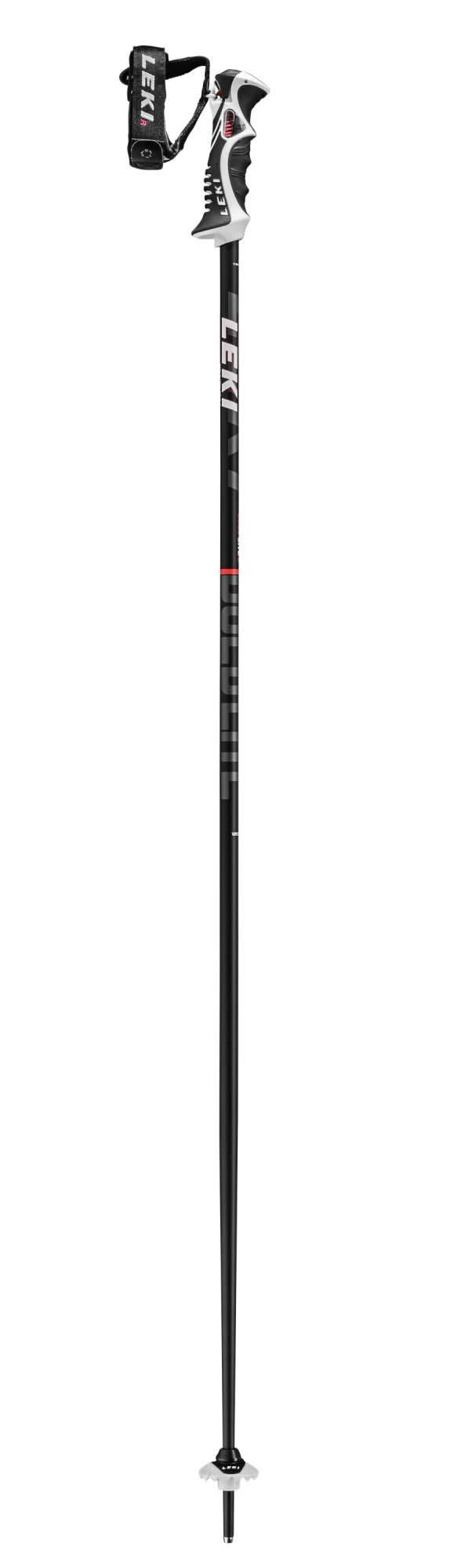 Leki Bold Lite S Poles Black White Red (Pair)