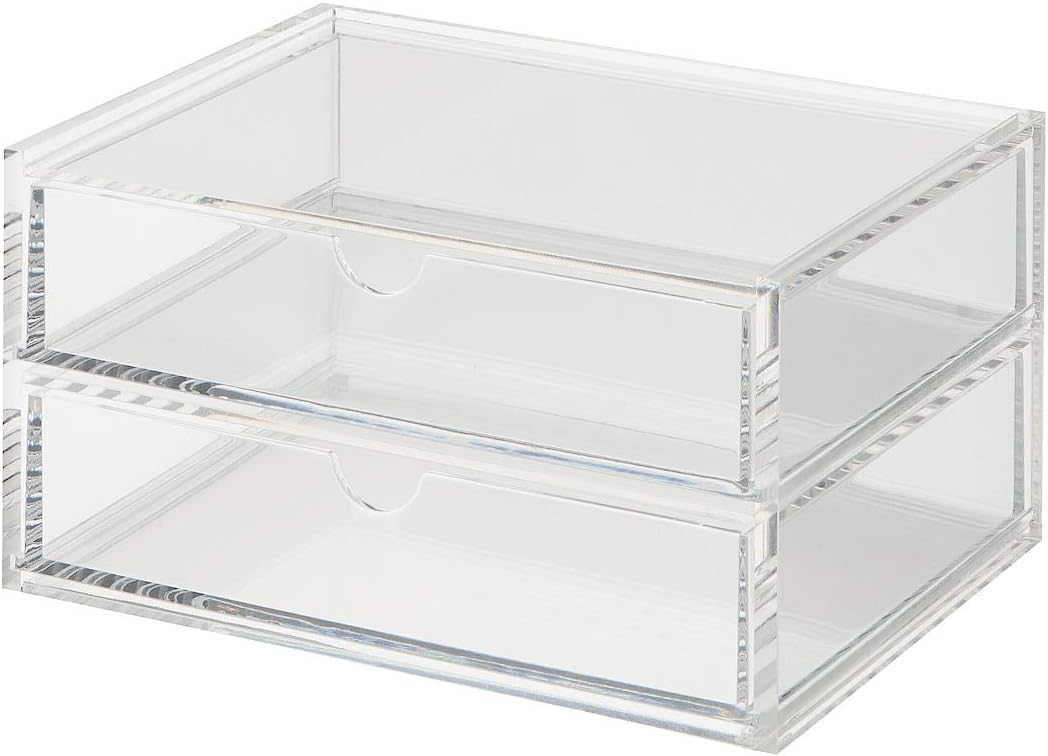 Muji Acrylic Case 2 Drawers - Small Pack of 2