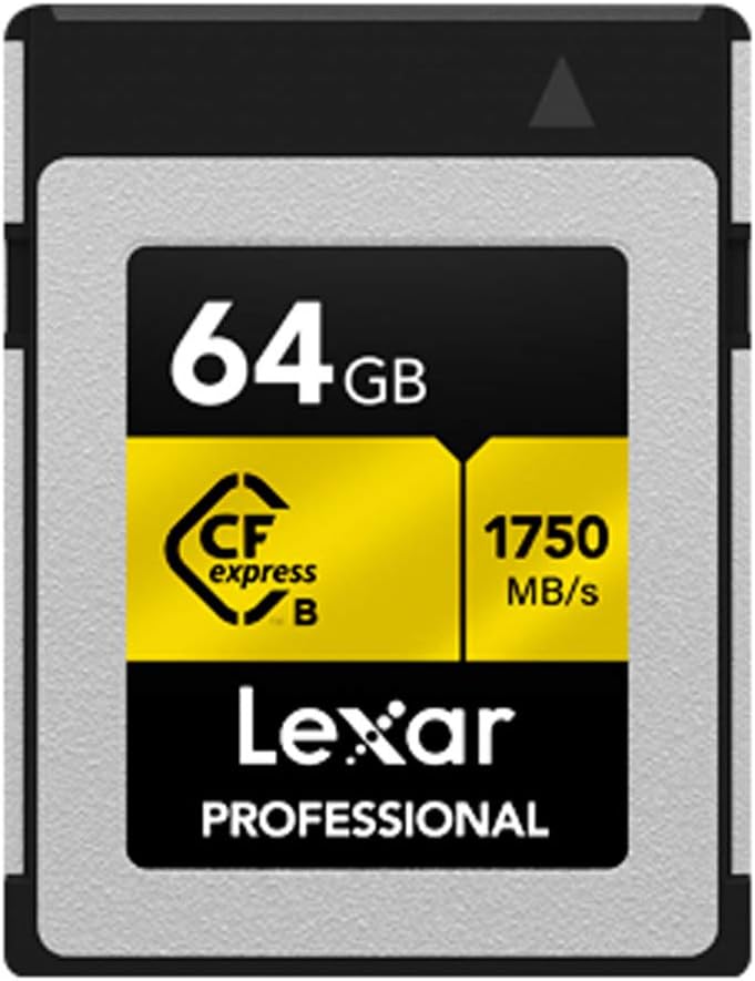 Lexar LCFX10-64GCRBNA Professional CFexpress Type B 64 GB Memory Card 2 Pack