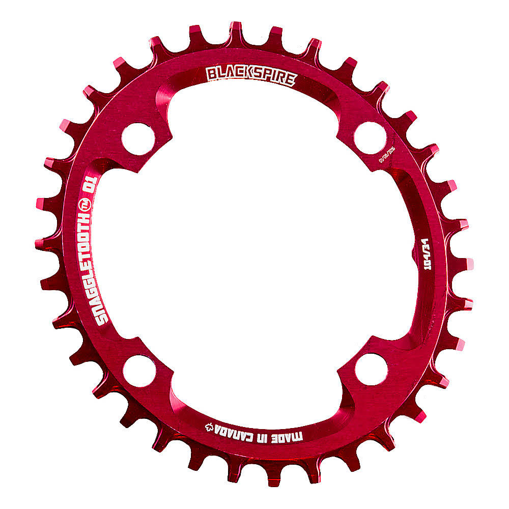 Blackspire Snaggletooth Nar-Wide Oval Chainring X01 - 4-Bolt - Red