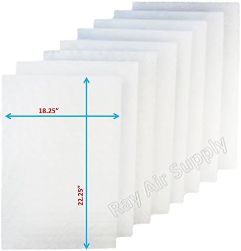 RayAir Supply 20x25 Respicaire CG MicroCLean 95 Air Cleaner Replacement Filter Pads 20x25 Refills (4 Pack) Pack of 2