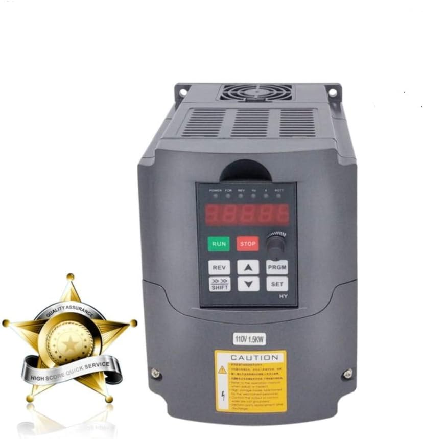 Huanyang VFD,Single to 3 Phase,Variable Frequency Drive,1.5kW 2HP 110V/120V Input AC 13A for Motor Speed Control ,HY Series