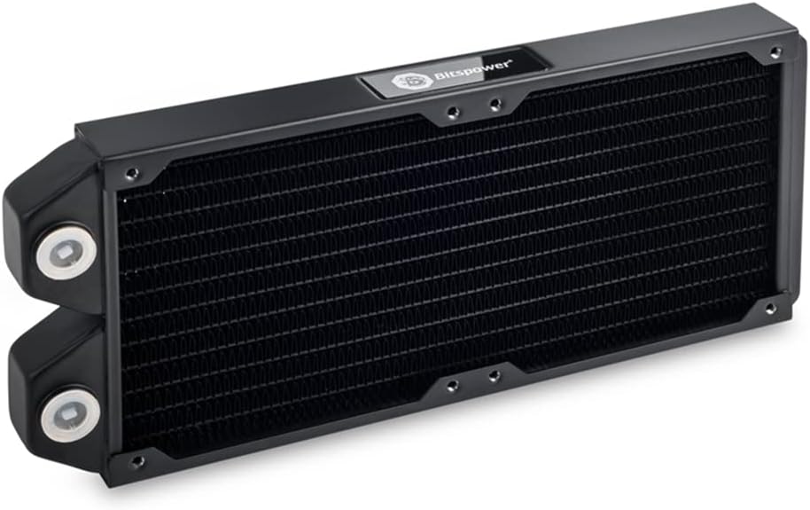Bitspower Touchaqua Tarasque II 240S Radiator, Black Pack of 2