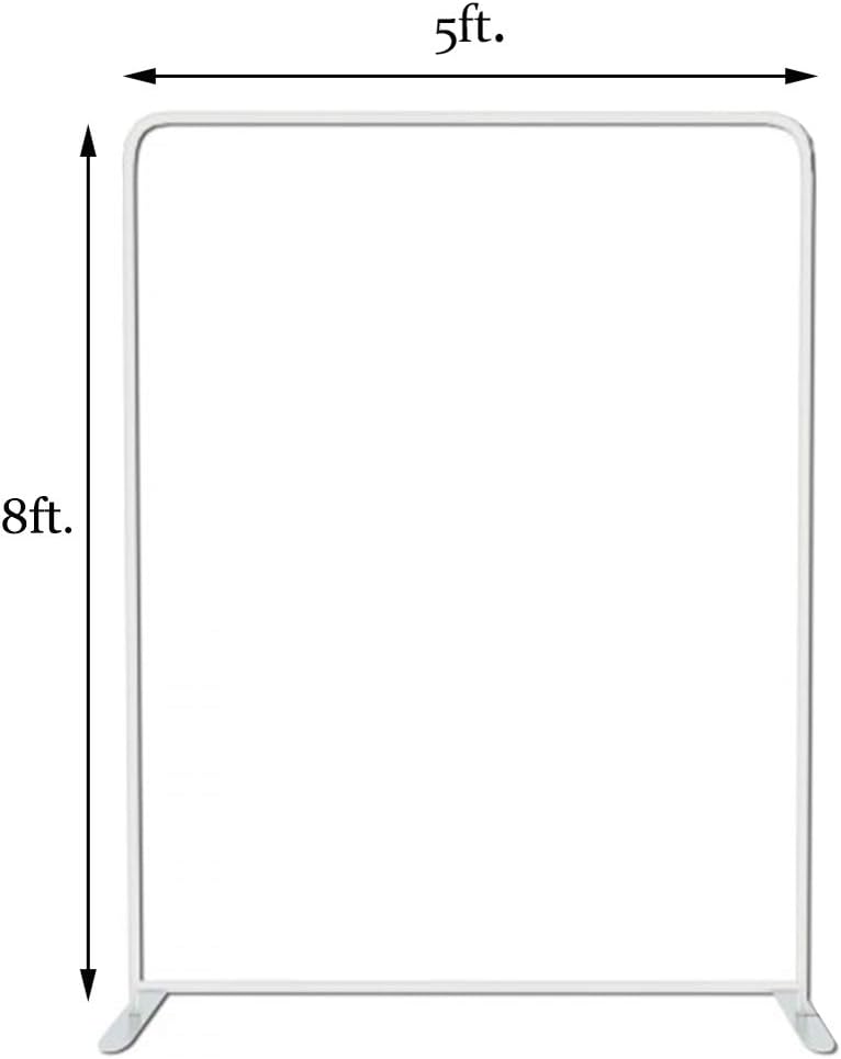 Tension Fabric EZ Tube Frame Display Backdrop Stand 5 x 8 ft. Background Banner Frame Quickly Display The Background Wall Banner Stand for Trade Show Display (5'x8')