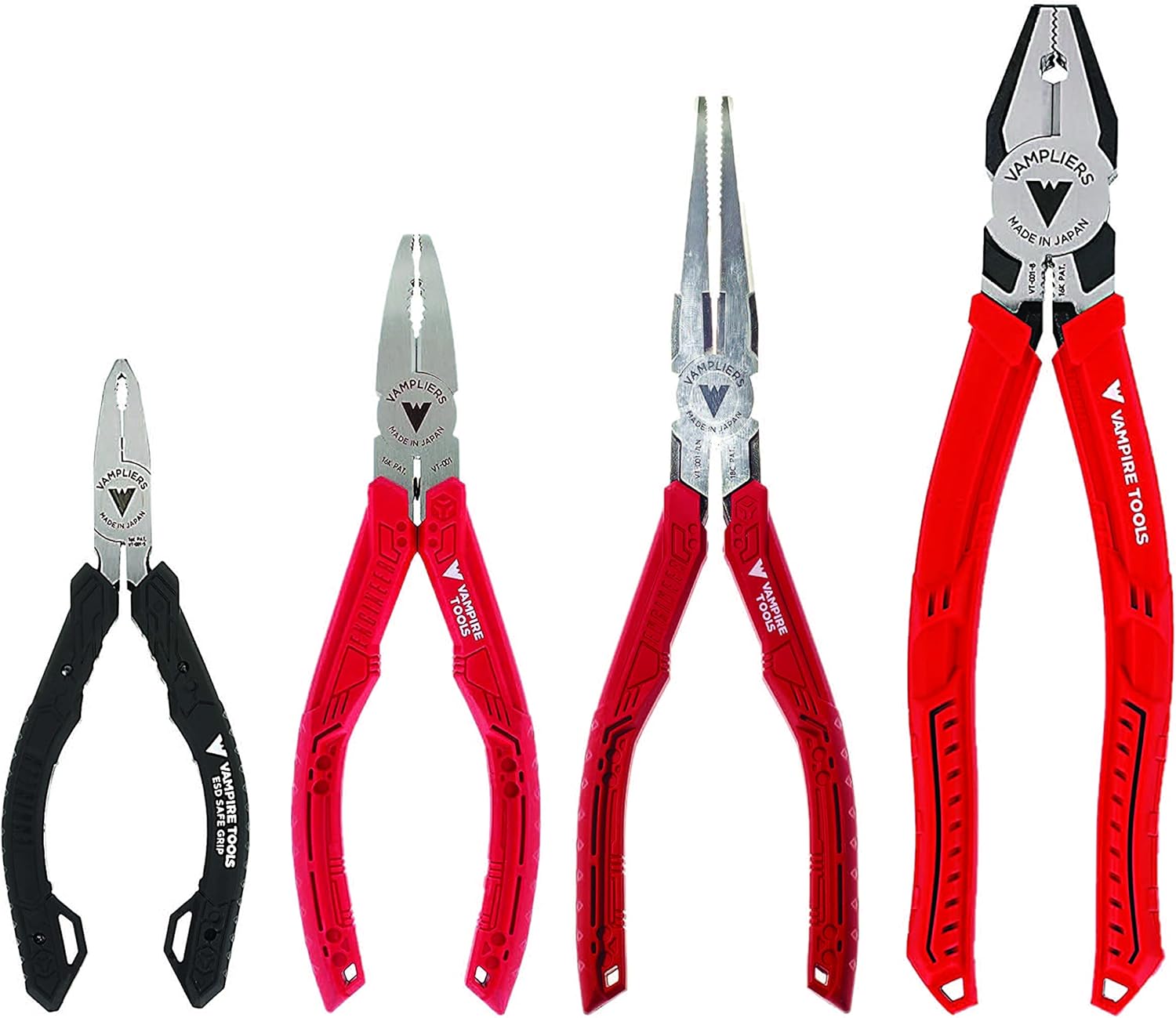 VAMPLIERS 4-PC Screw Extraction Pliers to Remove Damage/Rusted/Specialty Screw Nuts and Bolts, Makes the Best Gift to last beyond the Season (S4B 4-PC Pliers)