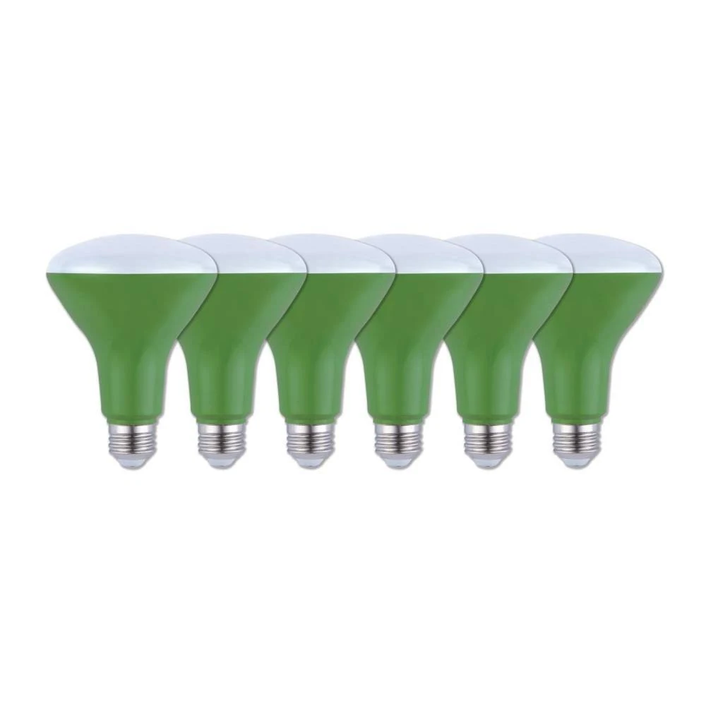 Westinghouse 5182020 Pack of (6) 9 Watt BR30 Medium (E26) Base LED Grow Light Bulb, Green