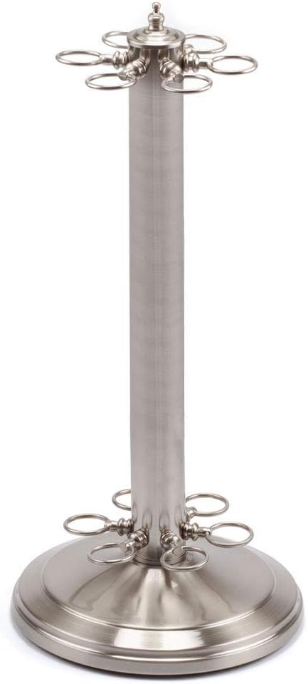 GSE Games & Sports Expert Stand-Style Metal Billiard Pool Cue Rack. Holds 6 Pool Cue Sticks (Several Colors Available) Pack of 2