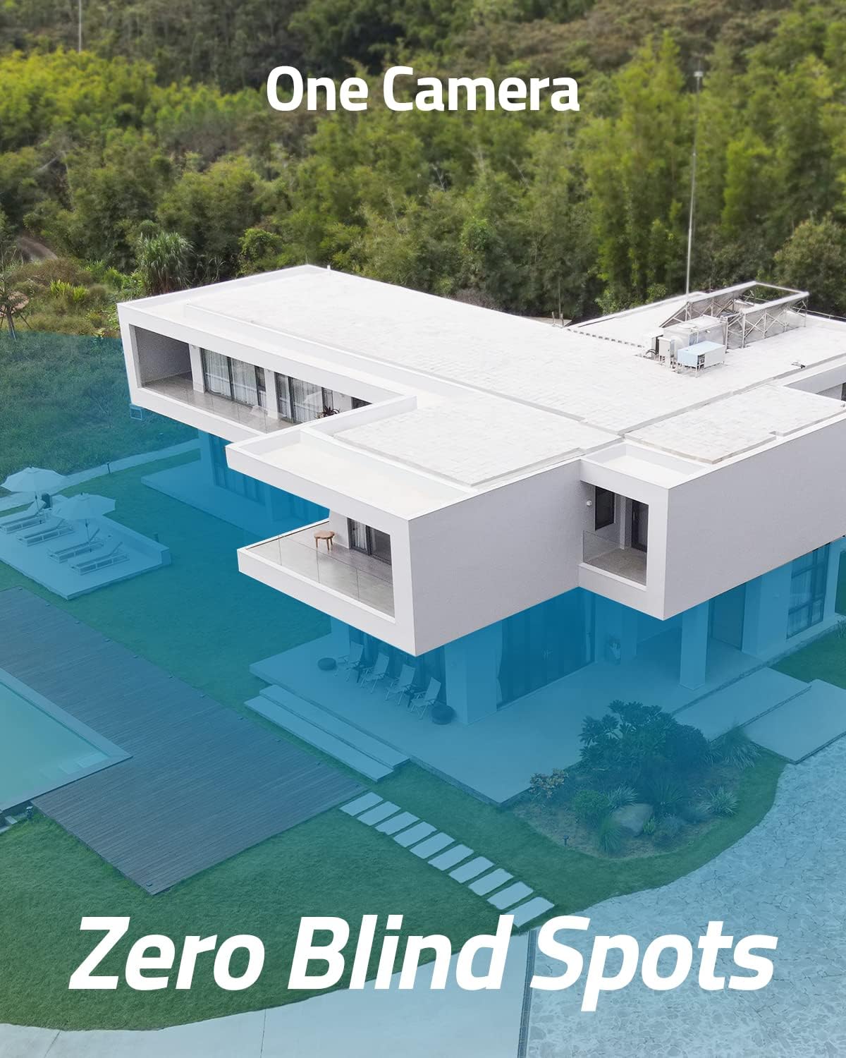 eufy Security Floodlight Cam 2 Pro, 360-Degree Pan and Tilt Coverage, 2K Full HD, Smart Lighting, Weatherproof, On-Device AI Subject Lock and Tracking, No Monthly Fee