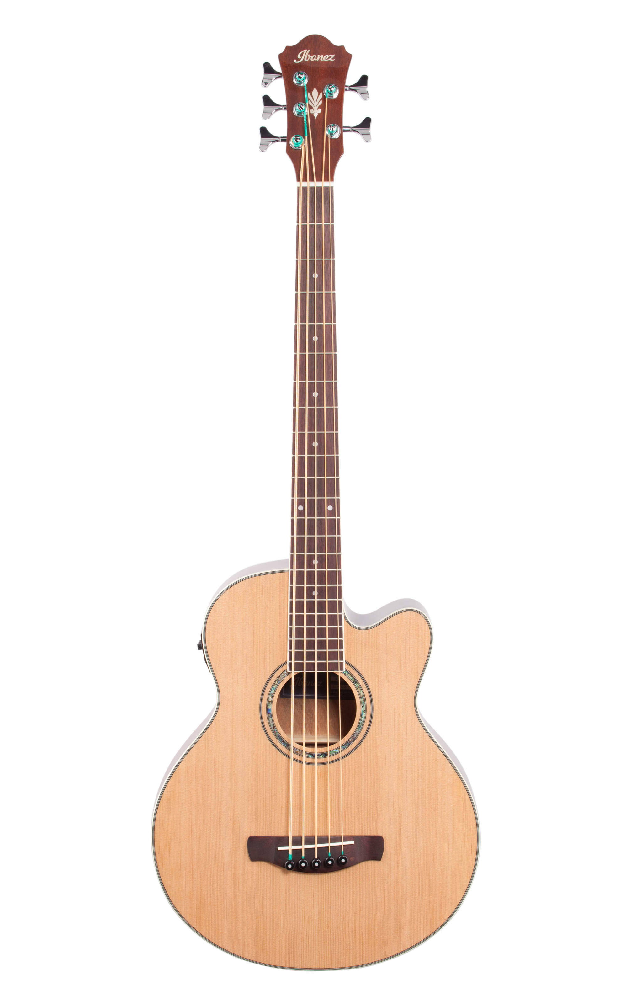 Ibanez AEB105E Acoustic-Electric Bass, 5-String, Natural High-Gloss