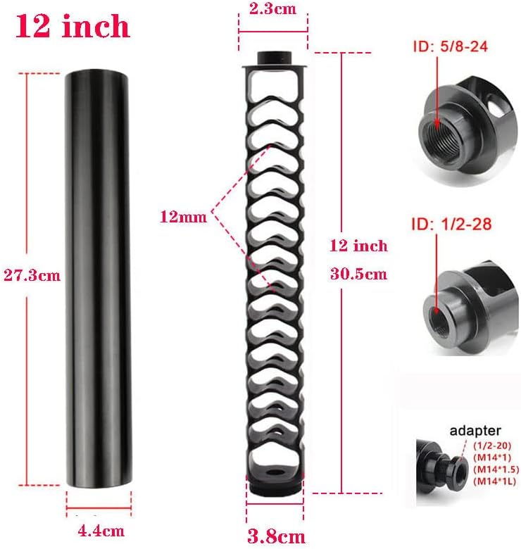 12 inch fuel 1/2-28 7075 Aluminum Storage Filters Accessories