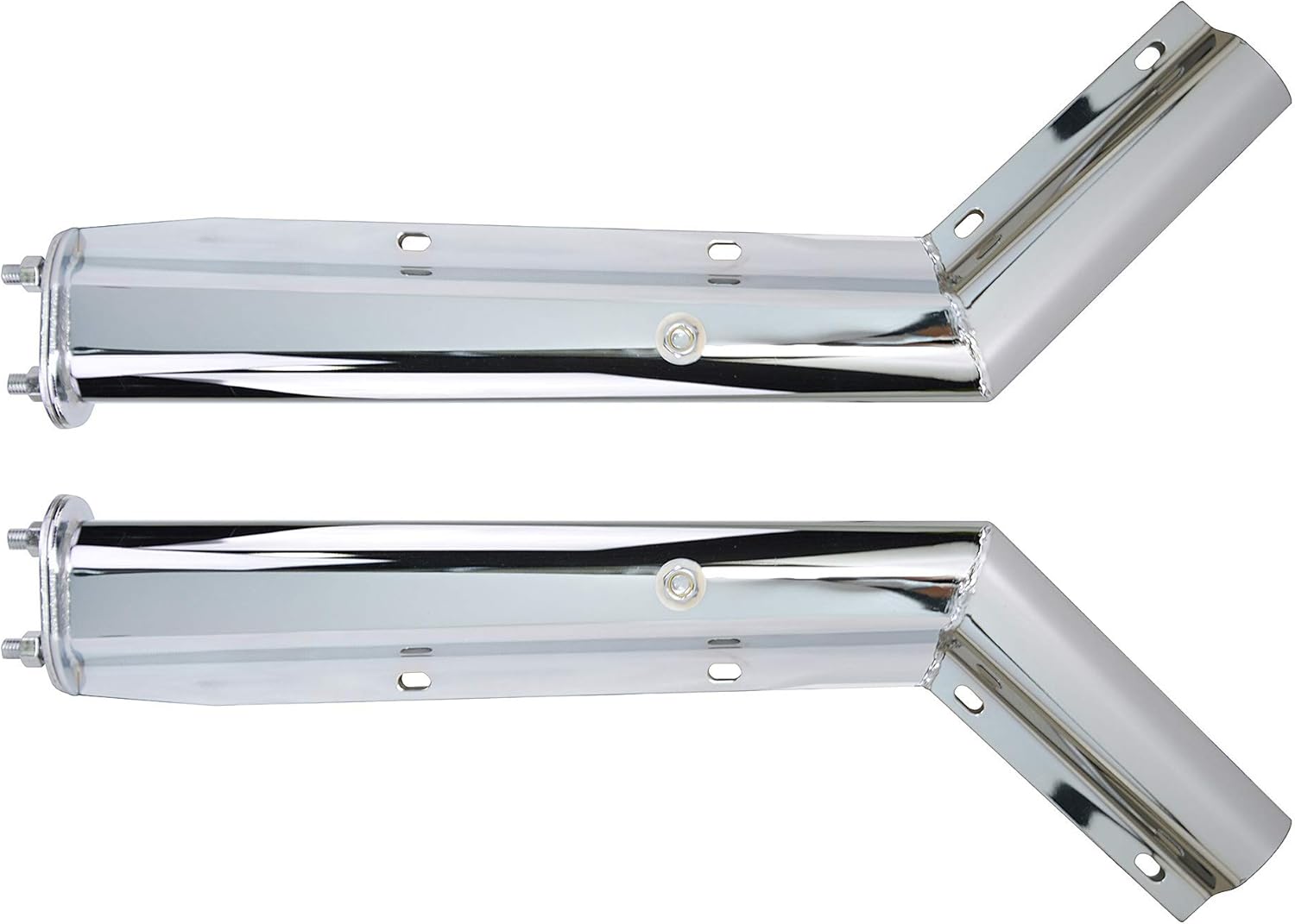 TBOZZ Chrome Angled Spring Loaded Mud Flap Hanger,2.5