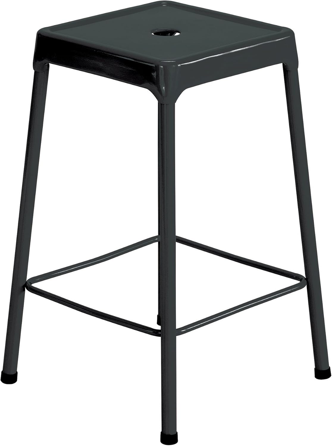 Safco Products Steel Stool Standard Height, Silver Pack of 2
