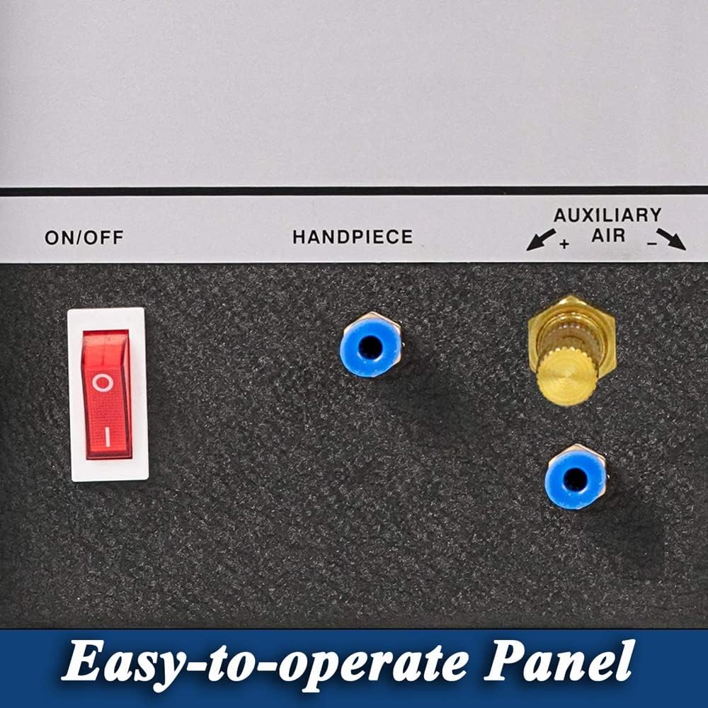 Single-Head Jewelry Pneumatic Engraving Machine 1400 RPM Adjustable Speed Pneumatic Hand Engraving Machines 60Hz 80W Pneumatic Graver Handpiece for Jewelry, Crafts and Wrought Iron