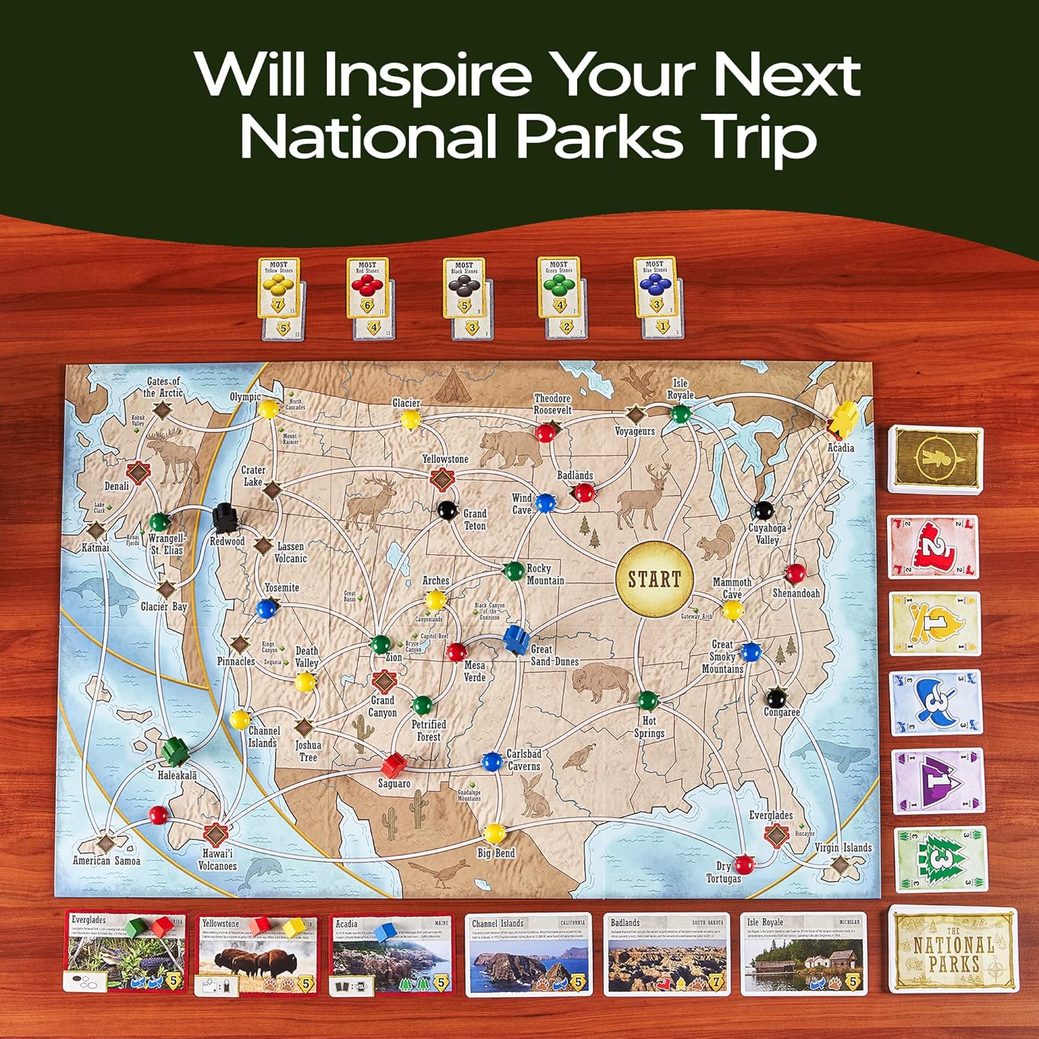 Trekking The National Parks - The Award-Winning Family Board Game Pack of 2