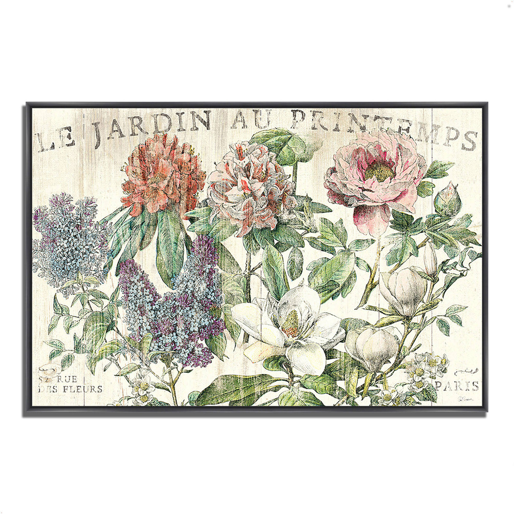 Le Jardin Printemps by Sue Schlabach, 47x22 x 32x22 Fine Art Giclee Print