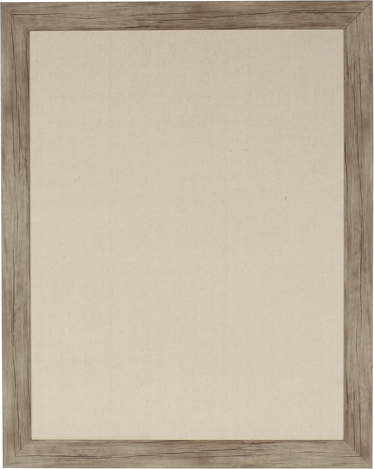 DesignOvation Beatrice Framed Linen Fabric Pinboard, 23x29, Gray Pack of 2