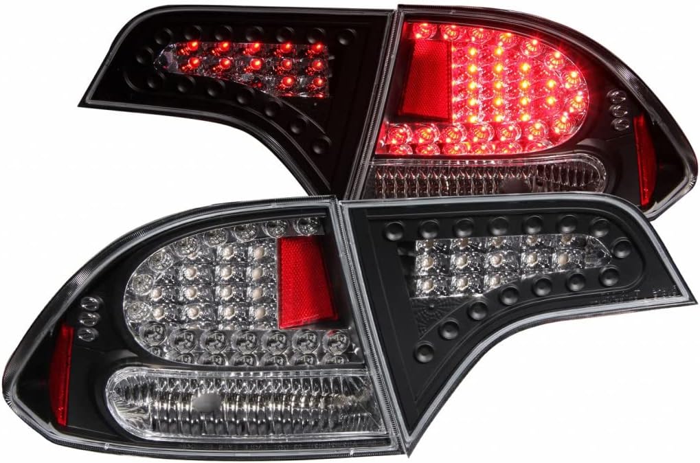 ANZO For Honda Civic 2006-2011 Tail Lights LED Black | 321152