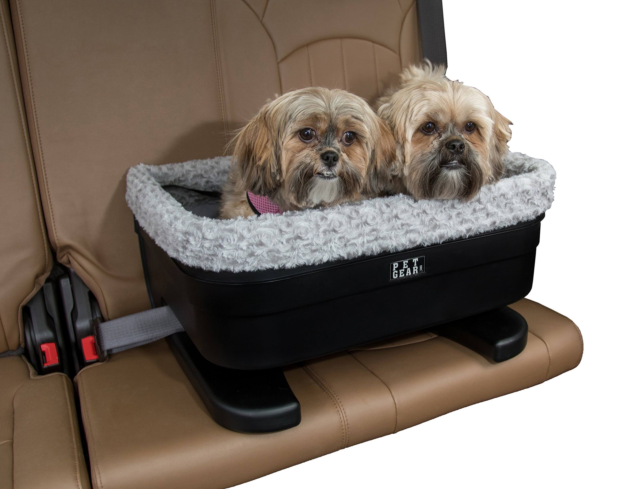 Pet Gear Bucket Booster Car Seat with Fog Insert, Black/Fog, 20x22