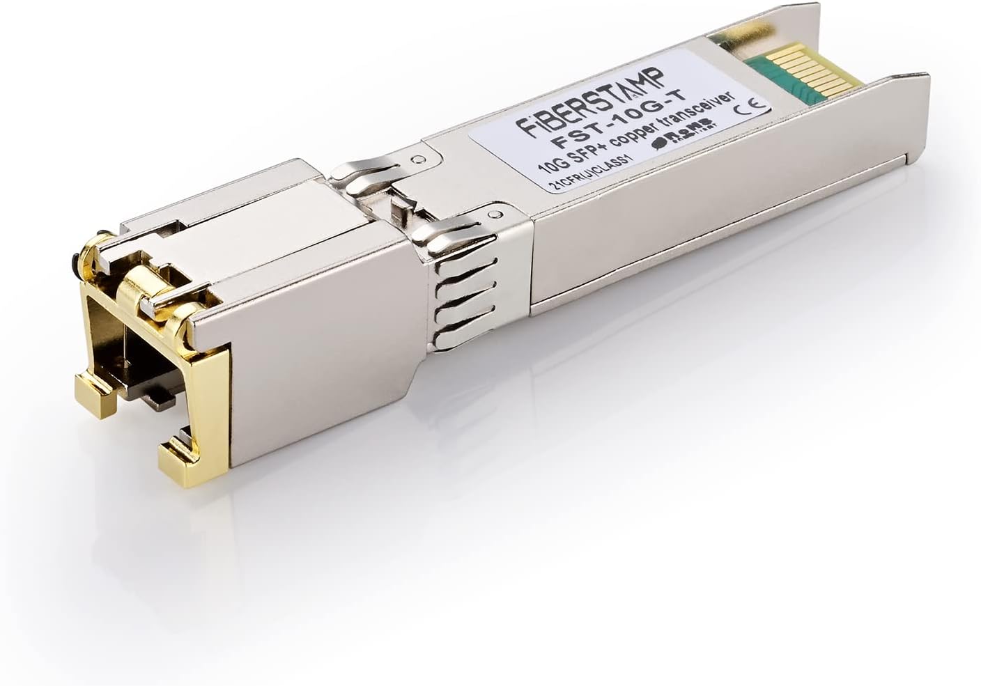 FIBERSTAMP 10GBASE-T SFP+ Transceiver, RJ45 Copper Modules, Compatible with Mikrotik (1 Pack) Pack of 2