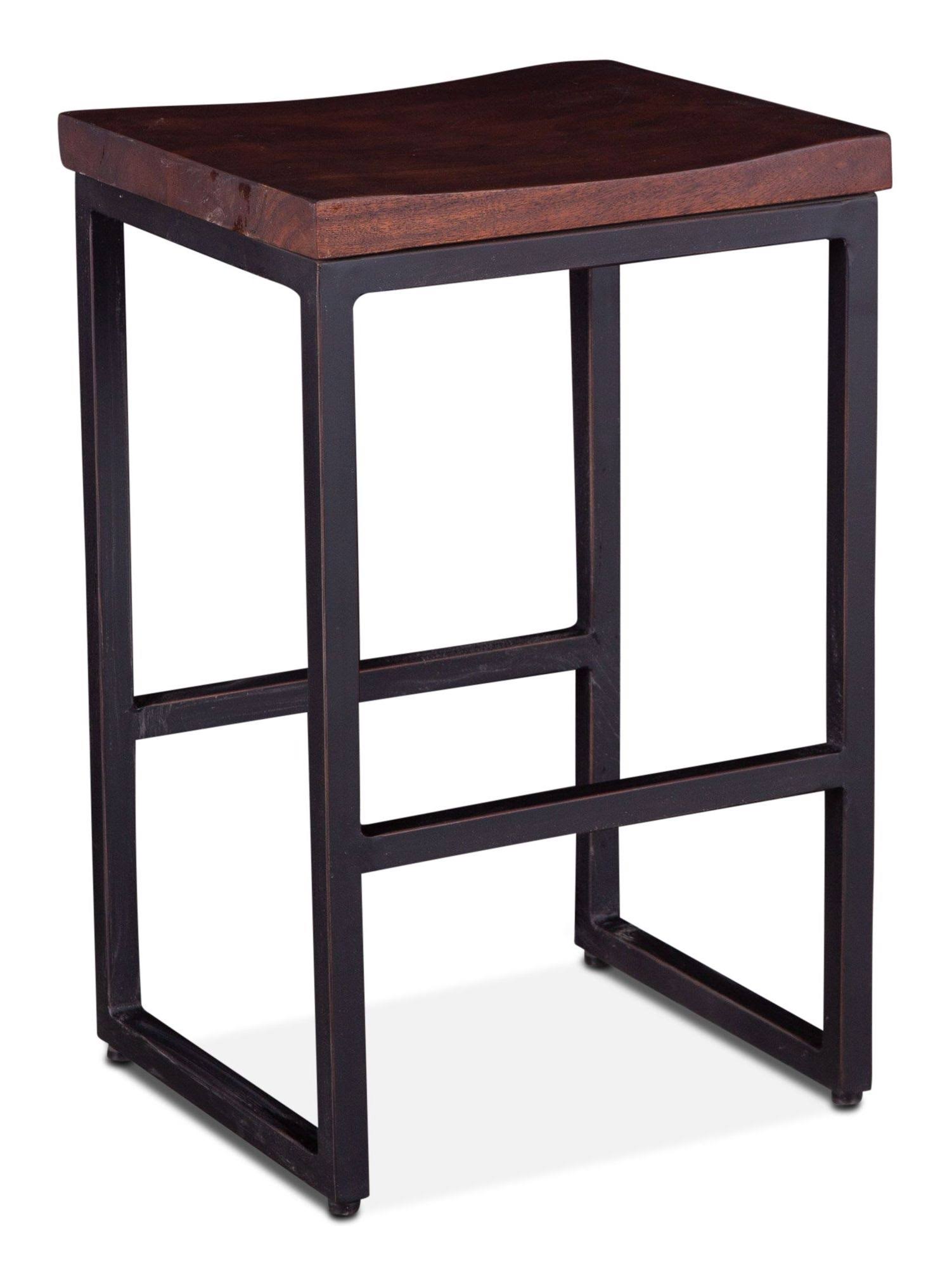 World Interiors Amici Acacia Wood Counter Stool
