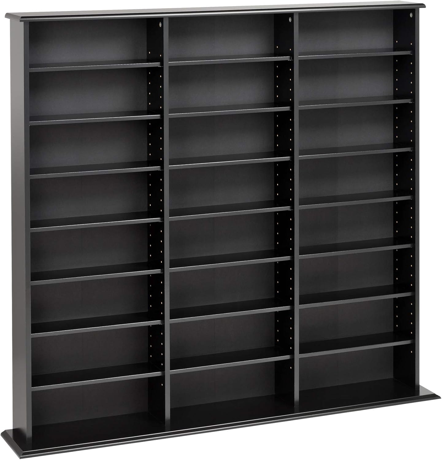 Prepac Triple Width Wall Storage Cabinet, Black