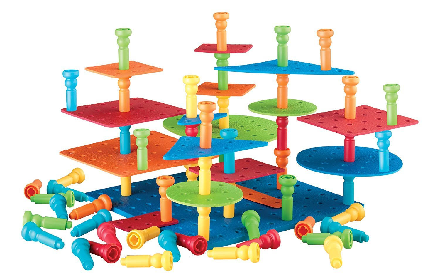 Lauri Tall-Stackers - Pegs Building Set