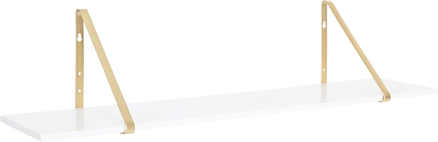 Kate and Laurel Solomon Rustic Wall Shelf, 38