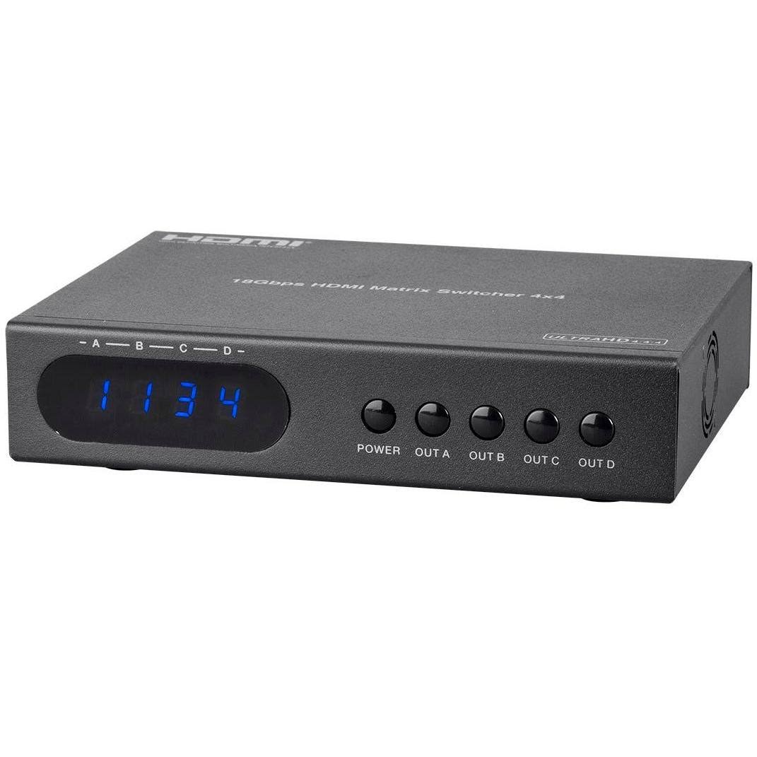 Monoprice Blackbird 4K HDMI 4x4 Mini Matrix HDR 4K@60Hz 18Gbps