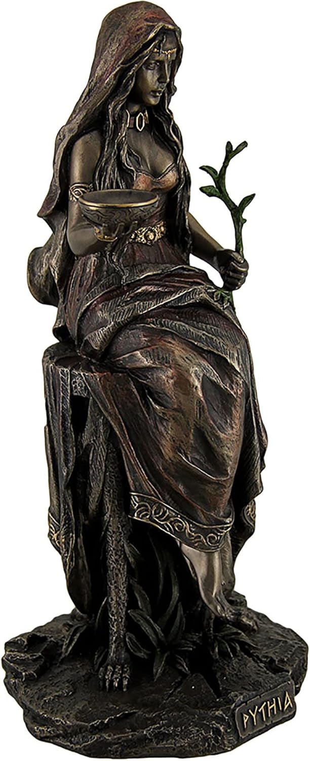 Veronese Design Pythia The Oracle of Delphi at The Temple of Apollo Bronzed Statue