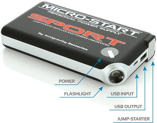 Antigravity Batteries Micro Start PPS Sport Black AG-XP-SPT-BLK New