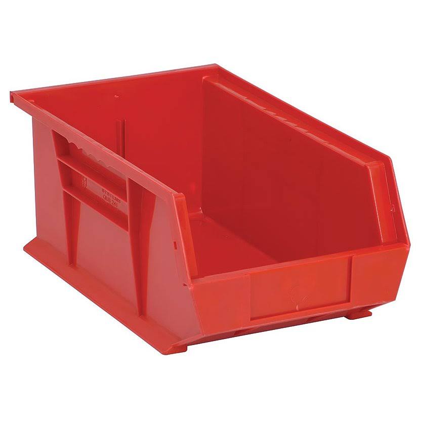 Quantum Ultra Stack and Hang Bin 13-5/8x22Lx 8-1/4x22Wx 6x22H - Red Pack of 12