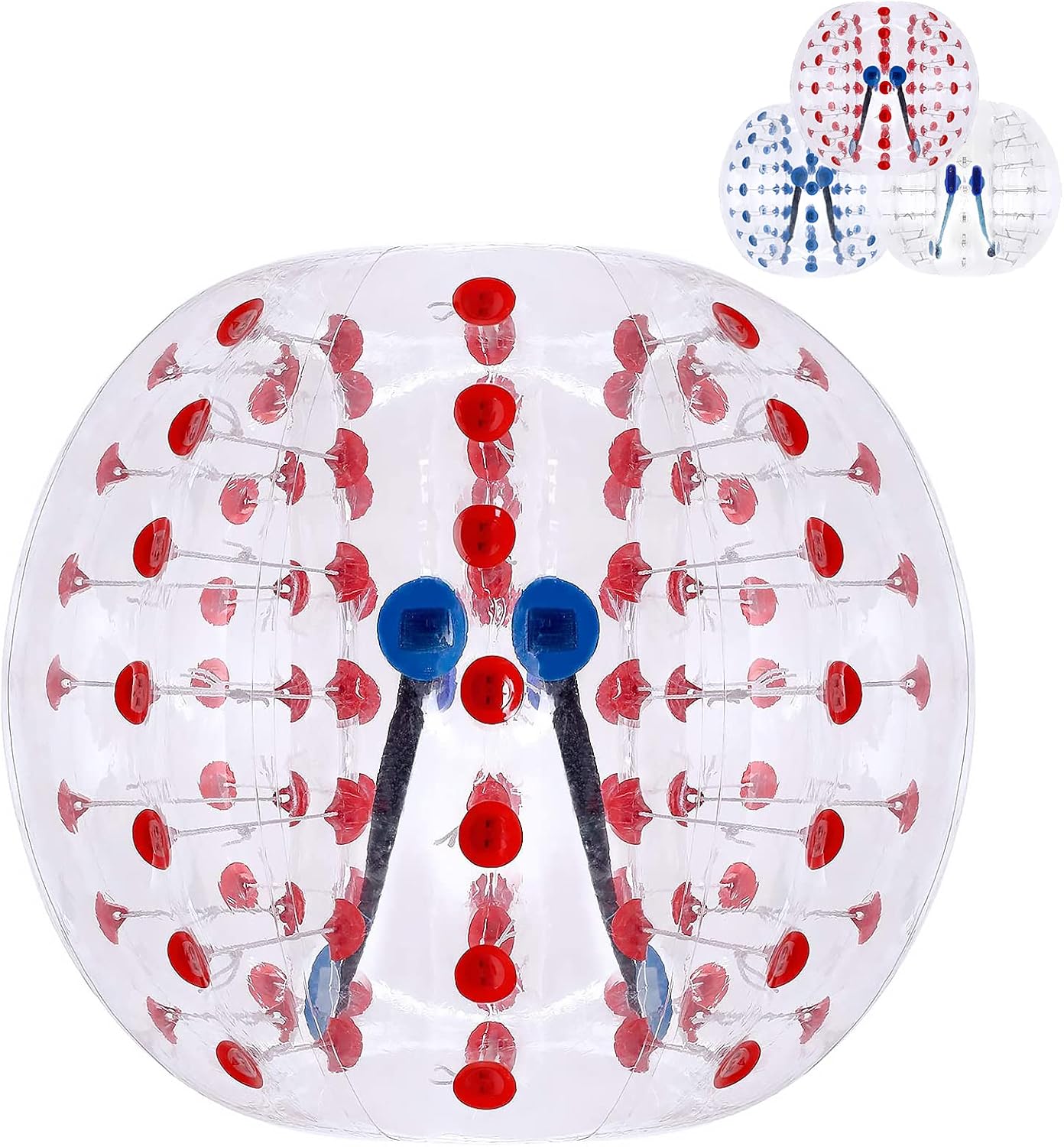 AthLike 5FT(1.5M) Dia Inflatable Bumper Bubble Soccer Balls for Kids/Adults, Body Zorb Ball, Playground Inflate Balls, Giant Human Hamster Ball for Yard, Park, Beach, Playing Center, PVC, 1 Pack