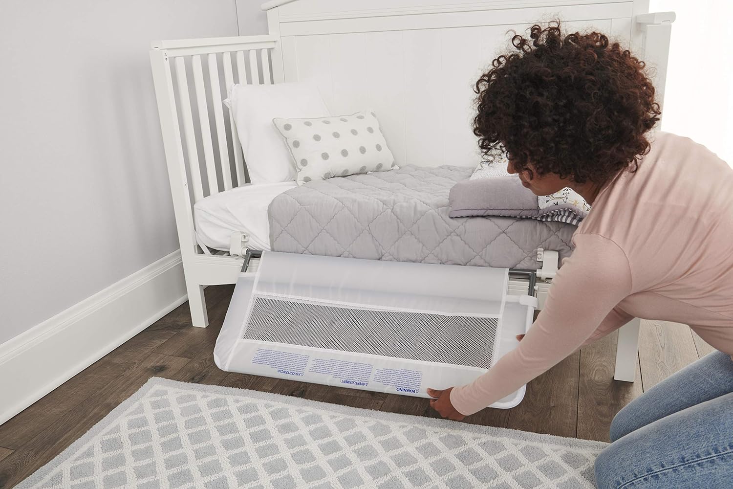 Regalo Swing Down Crib Rail, with Reinforced Anchor Safety System Pack of 2