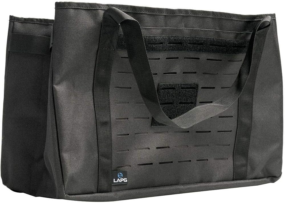 LAPG MOLLE Tactical Collapsible Tote Bag, Multiuse Bag, Reusuable Grocery Bag, Milspec Fabric MOLLE Bag